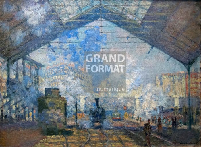Monet gare saint Lazare reproduction sur toile