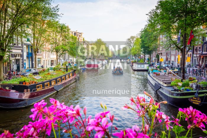 Amsterdam canaux photo impression et toile