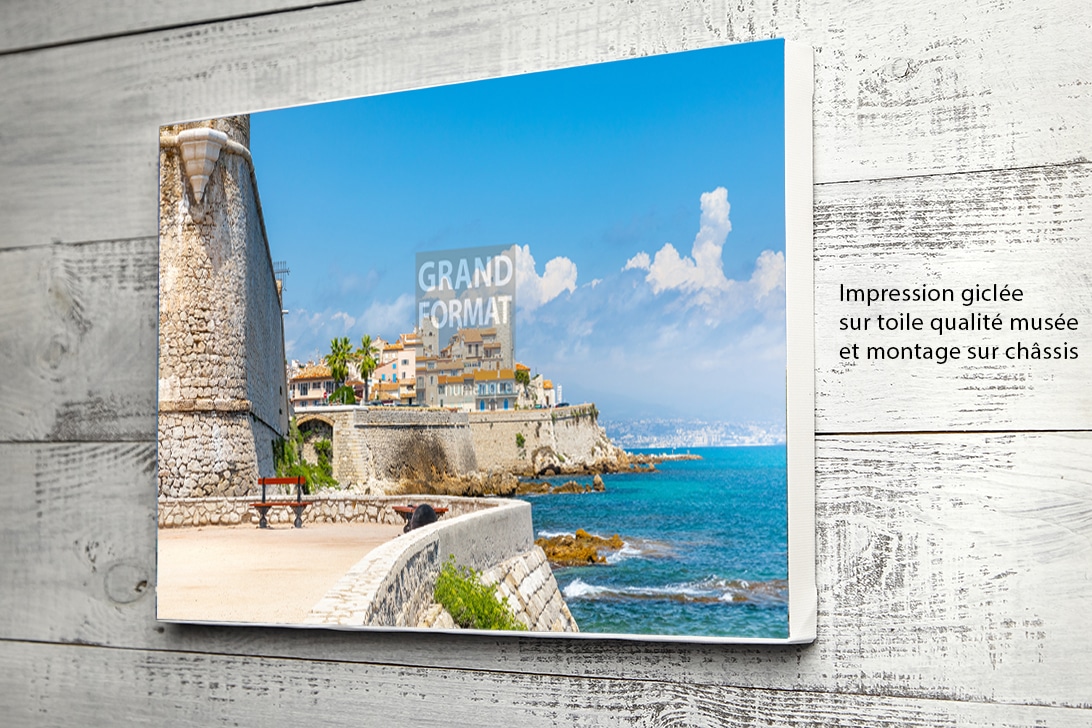 Antibes port photo impression et toile