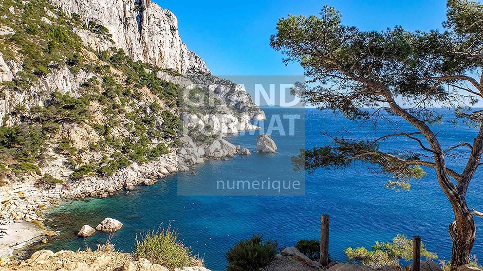 Calanques Marseille photo impression et toile