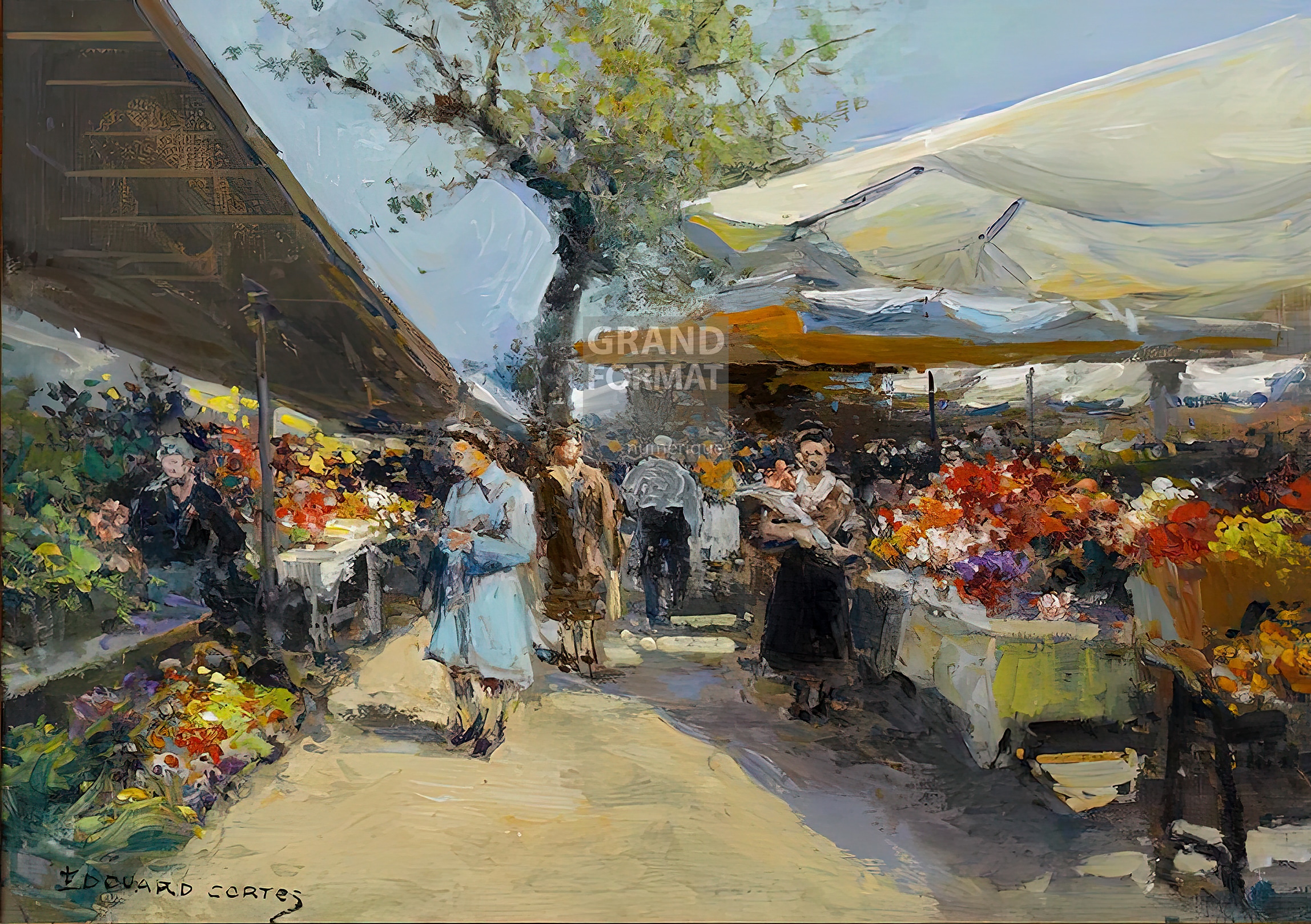 Cortes reproduction giclée sur toile