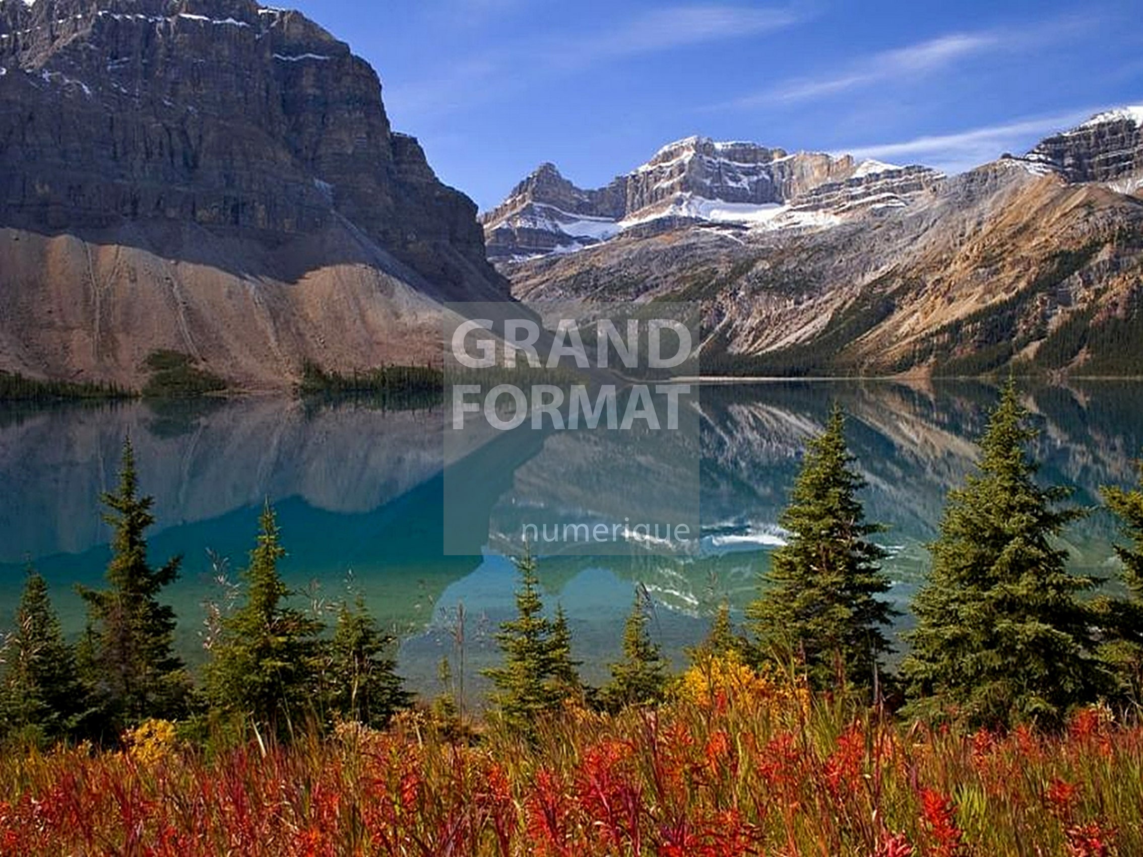 Lac montagne photo impression et toile