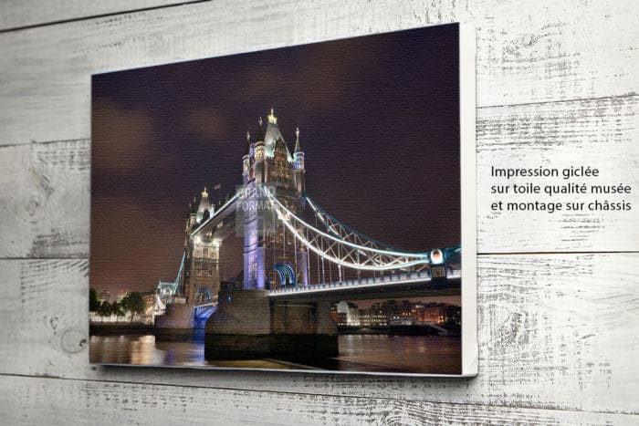 Londres, pont, photo impression et toile