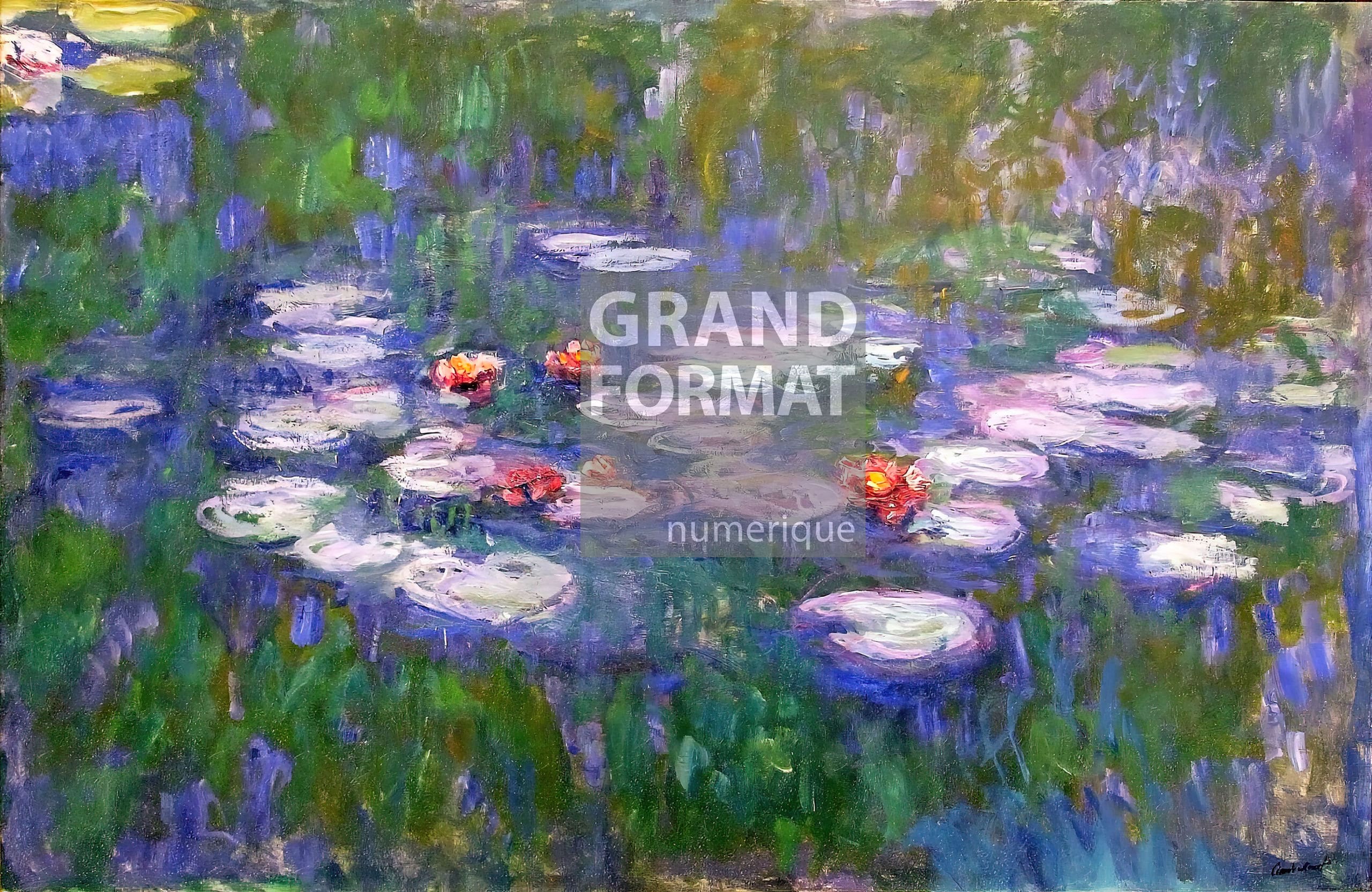 Monet N nuphar Reproduction Gicl e Sur Toile monet-n-nuphar-reproduction-gicl-e-sur-toile