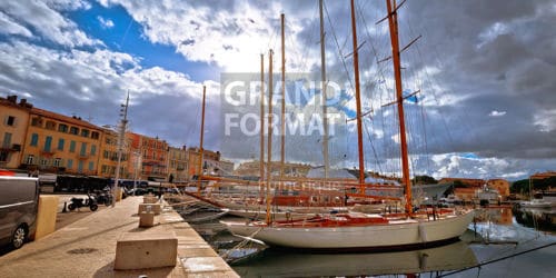 St Tropez port photo impression et toile