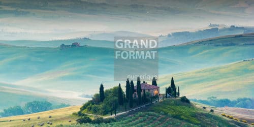 Vigne, Toscane photo impression sur toile
